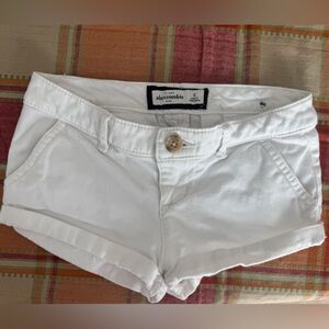 Abercrombie Kids White Denim Shorts